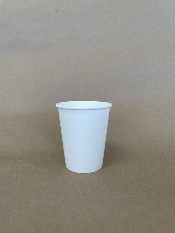 8oz. White Plain Single Wall Hot Cup BPI