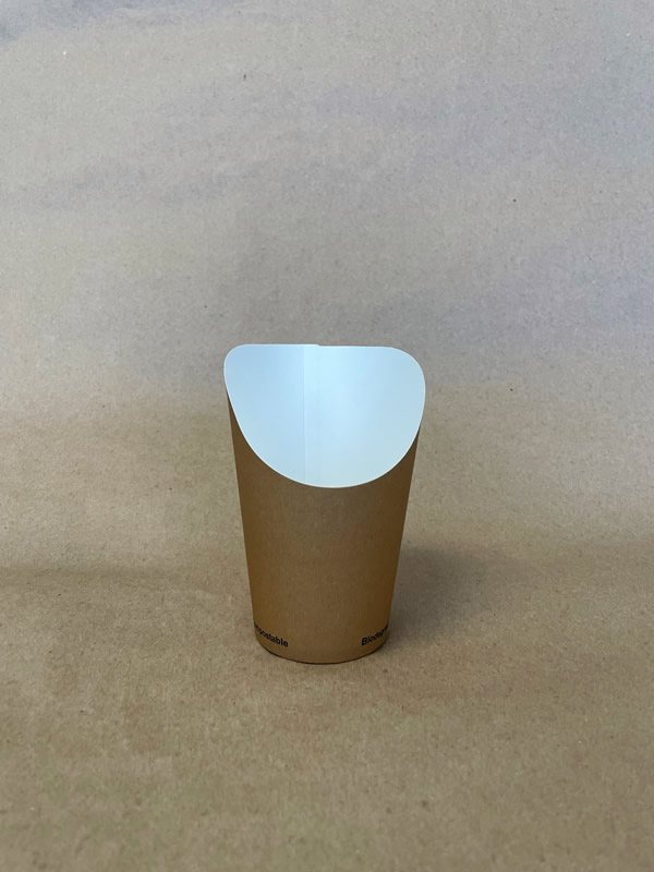 12oz. Kraft Chip Cup PLA Lined 1000cs BPI